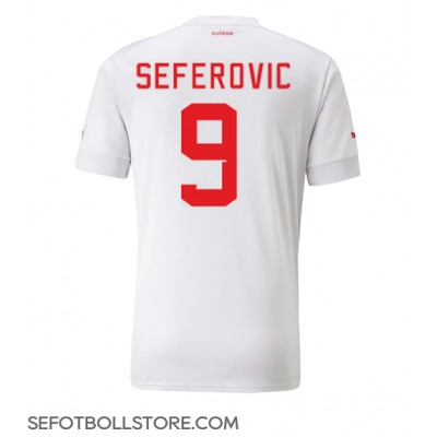 Schweiz Haris Seferovic #9 Replika Bortatröja VM 2022 Kortärmad